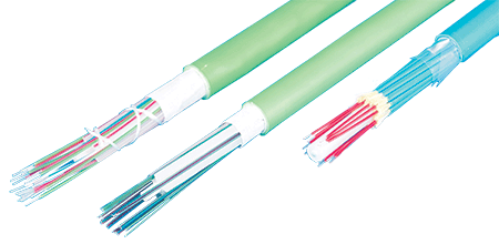 Comparison diagram of glass fibre vs plastic fibre construction