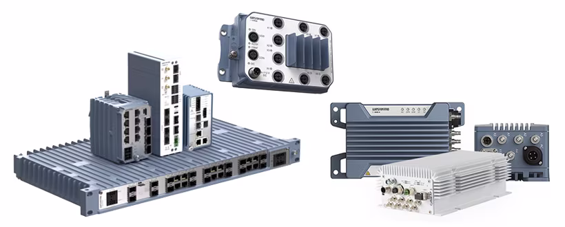 Westermo industrial switch in a rail or substation environment