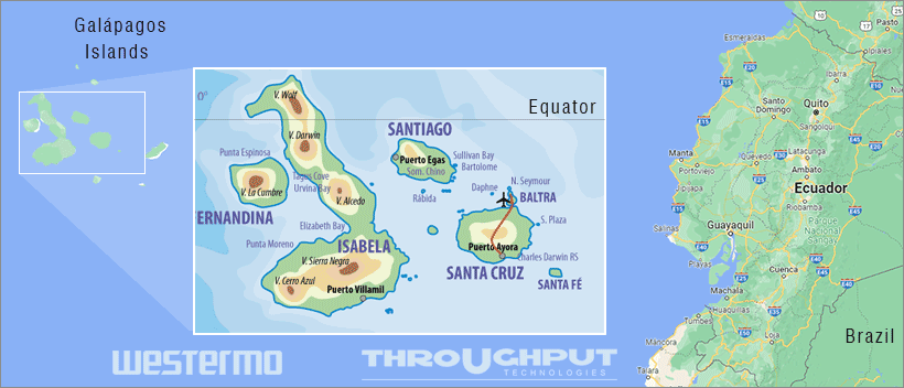 Westermo in the Galápagos Islands through Throughput Technologies Westermo in the Galápagos Islands through Throughput Technologies